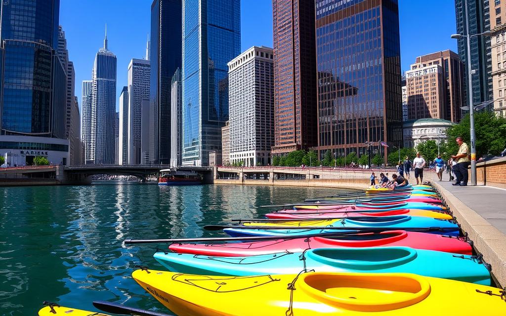 chicago riverwalk kayak rental