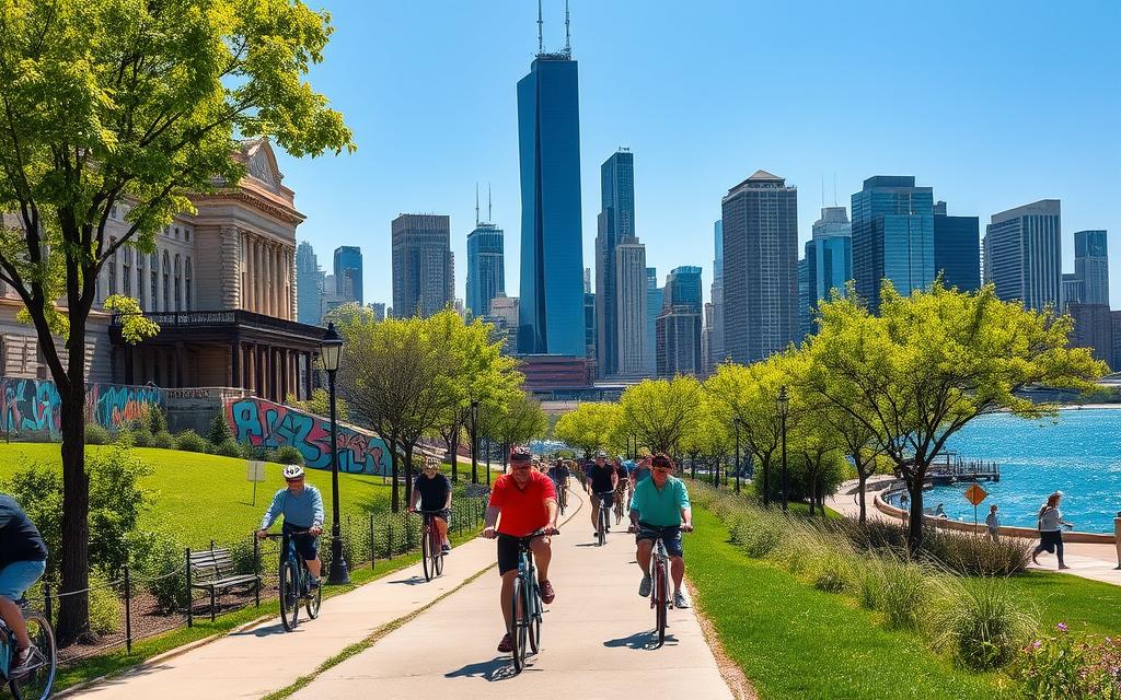 explore Chicago by bike