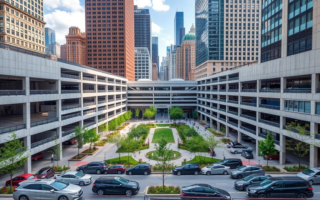 public parking garages near millennium park